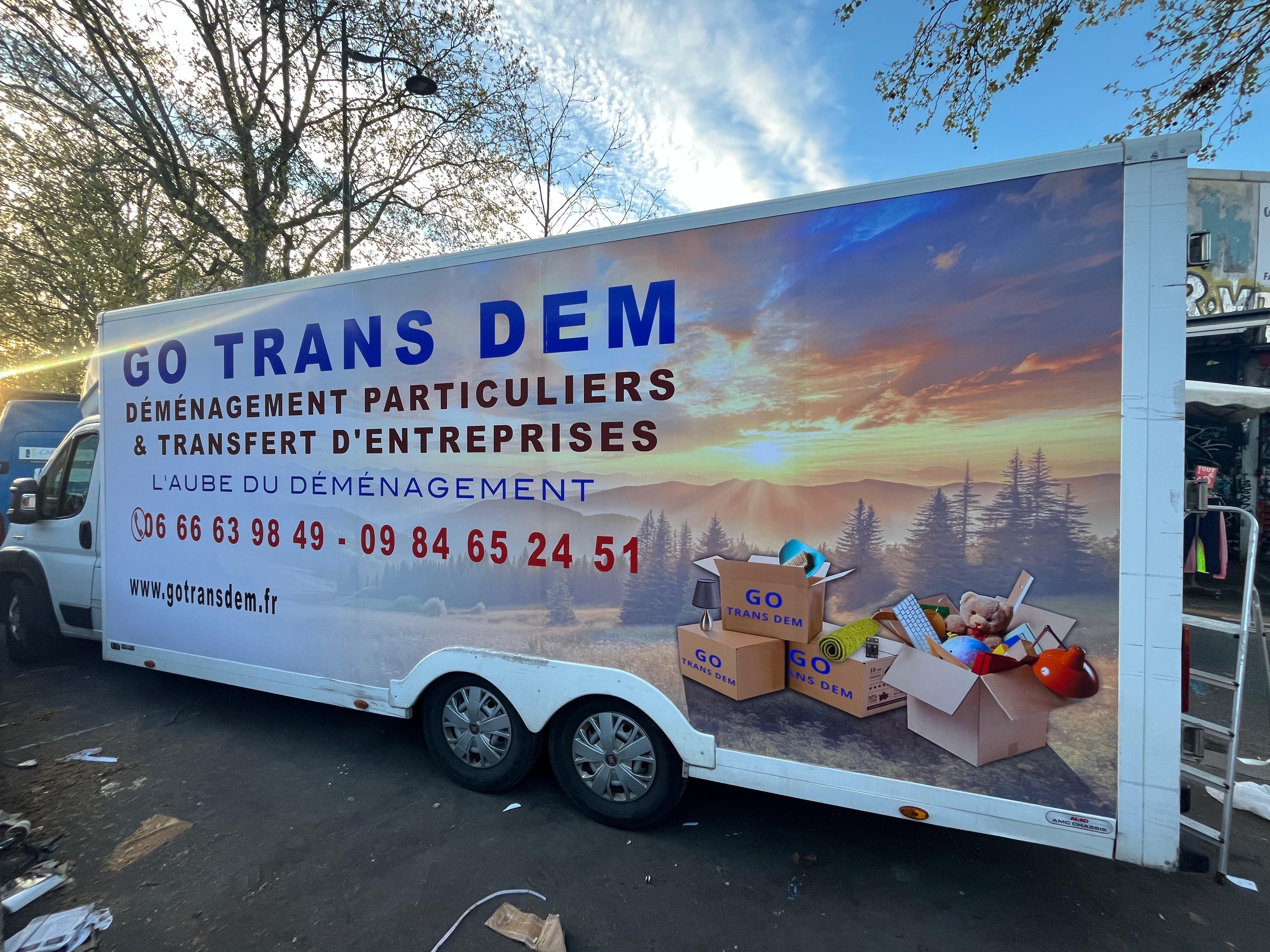 Publicité sur un camion