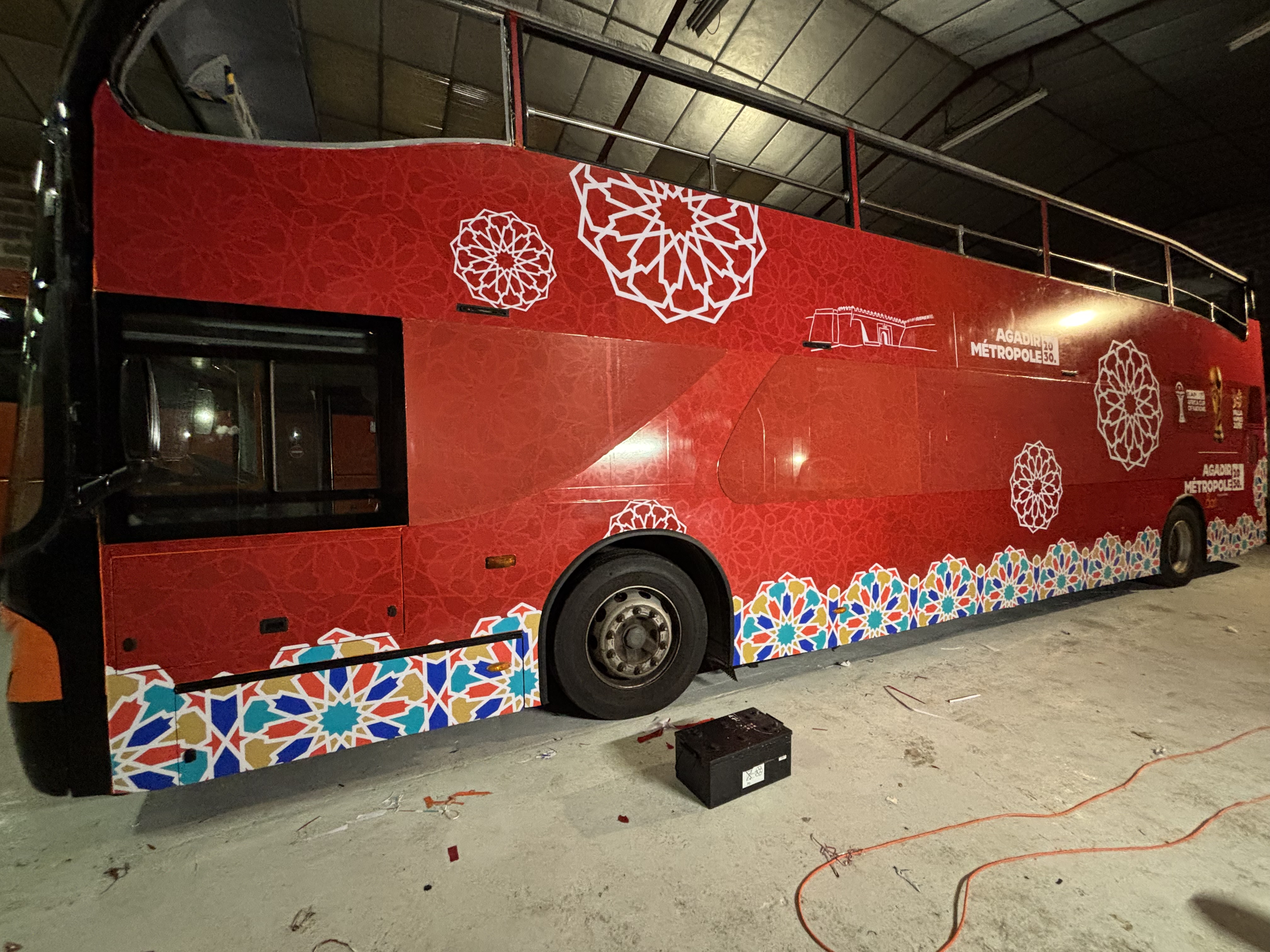Flocage d’un autocar